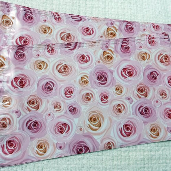 Rose Poly Mailers & Thank you Stickers - Picture 4 of 5